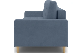 Диван прямой трехместный Lugo, модель 041, Alliance 797 (графитовый)