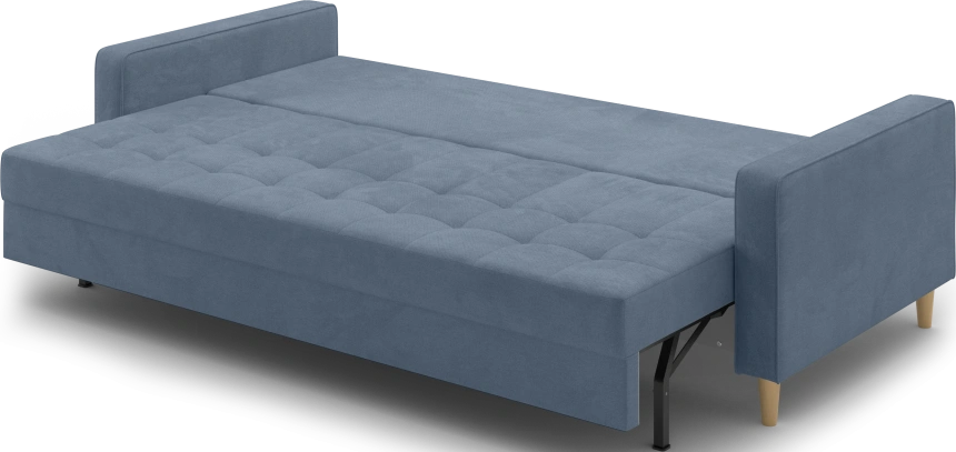 Диван прямой трехместный Lugo, модель 041, Alliance 797 (графитовый)