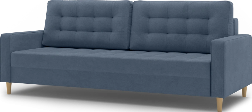 Диван прямой трехместный Lugo, модель 041, Alliance 797 (графитовый)