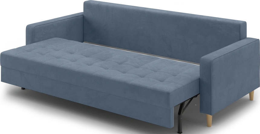 Диван прямой трехместный Lugo, модель 041, Alliance 797 (графитовый)