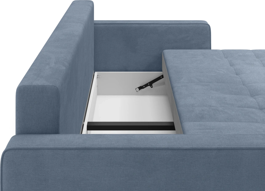 Диван прямой трехместный Lugo, модель 041, Alliance 797 (графитовый)