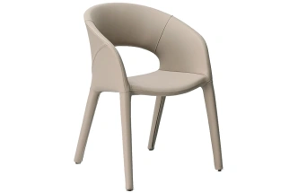 Стул 160KD-80200, мягкий, экокожа, бежевый