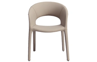 Стул 160KD-80200, мягкий, экокожа, бежевый