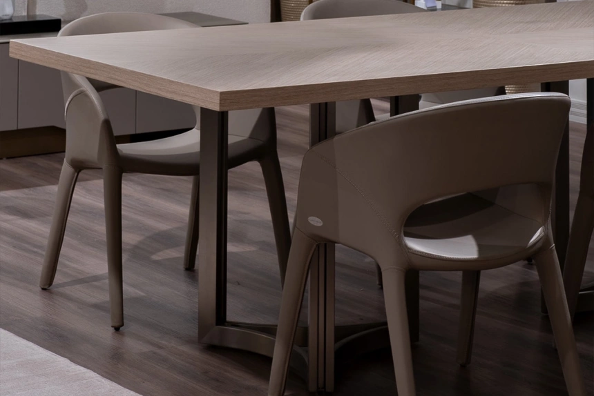 Стул 160KD-80200, мягкий, экокожа, бежевый 