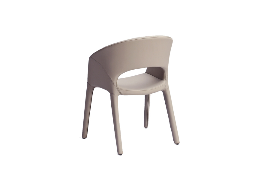 Стул 160KD-80200, мягкий, экокожа, бежевый 