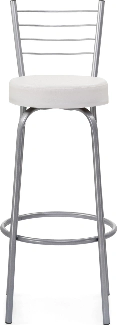 Барный стул Kuroda, белый полимер / светлый мусс