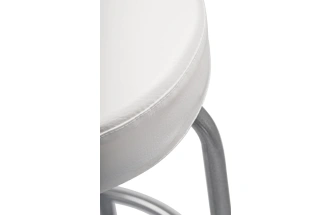 Барный стул Kuroda, белый полимер / светлый мусс