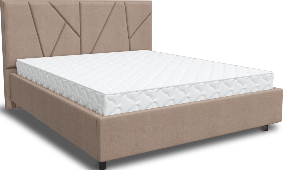 Кровать Рица 3, мягкая, полутораспальная, 140x200, Sensey humus