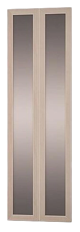Фасады Орион, 2109x320, Зеркало/Ясень шимо светлый, 2 шт.