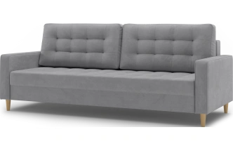 Диван прямой трехместный Lugo, модель 041, Alliance 994 (серый)