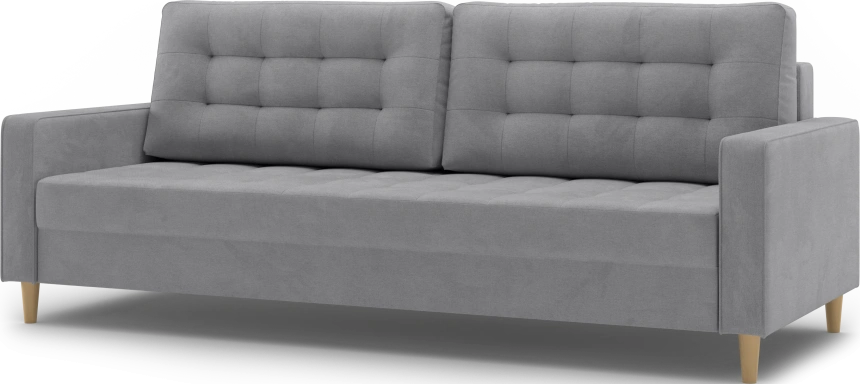 Диван прямой трехместный Lugo, модель 041, Alliance 994 (серый)