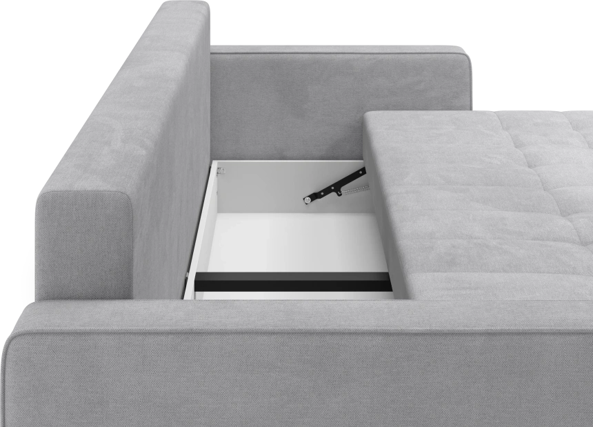 Диван прямой трехместный Lugo, модель 041, Alliance 994 (серый)