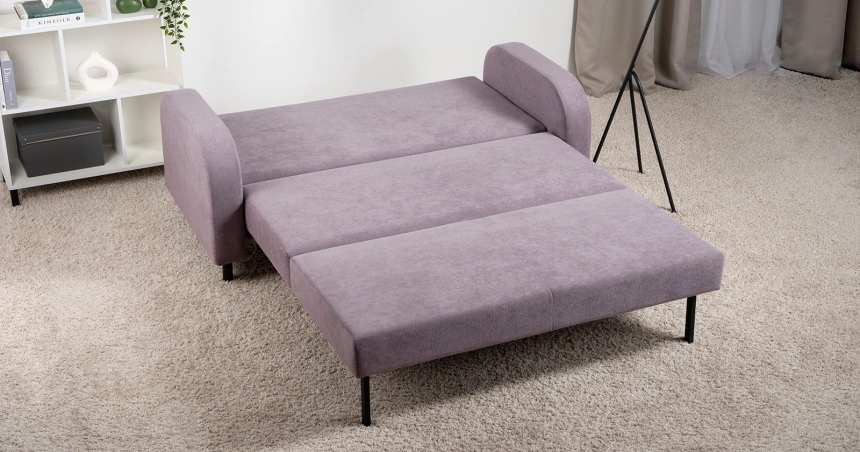 Диван прямой двухместный Киото, Epic 65 Lilac (сирень)