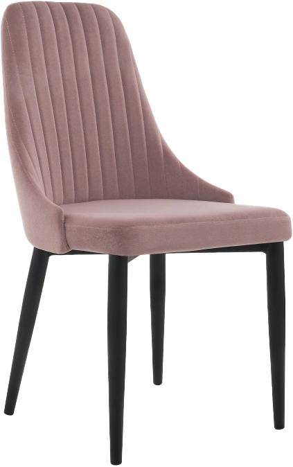 Стул Kora, на металлокаркасе, light purple / black