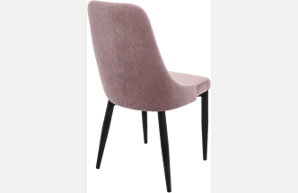 Стул Kora, на металлокаркасе, light purple / black