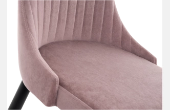 Стул Kora, на металлокаркасе, light purple / black