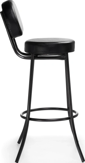 Барный стул Satearant, черный полимер / темный мусс