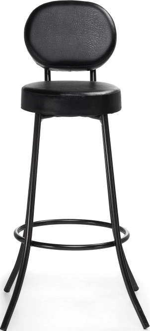 Барный стул Satearant, черный полимер / темный мусс