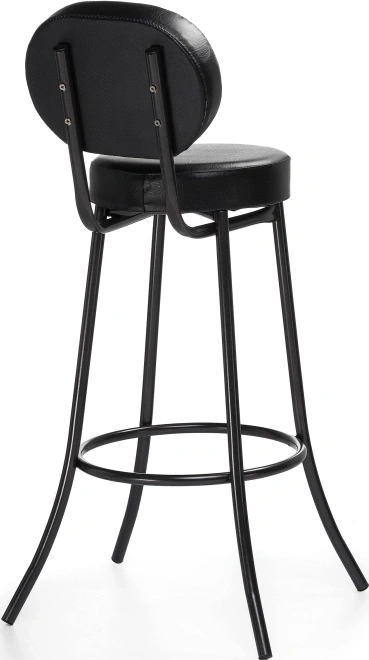 Барный стул Satearant, черный полимер / темный мусс