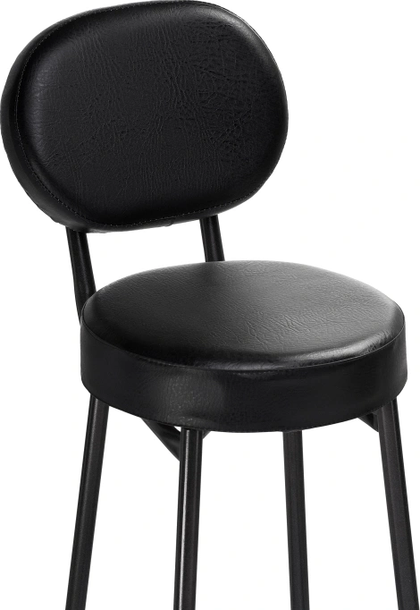 Барный стул Satearant, черный полимер / темный мусс