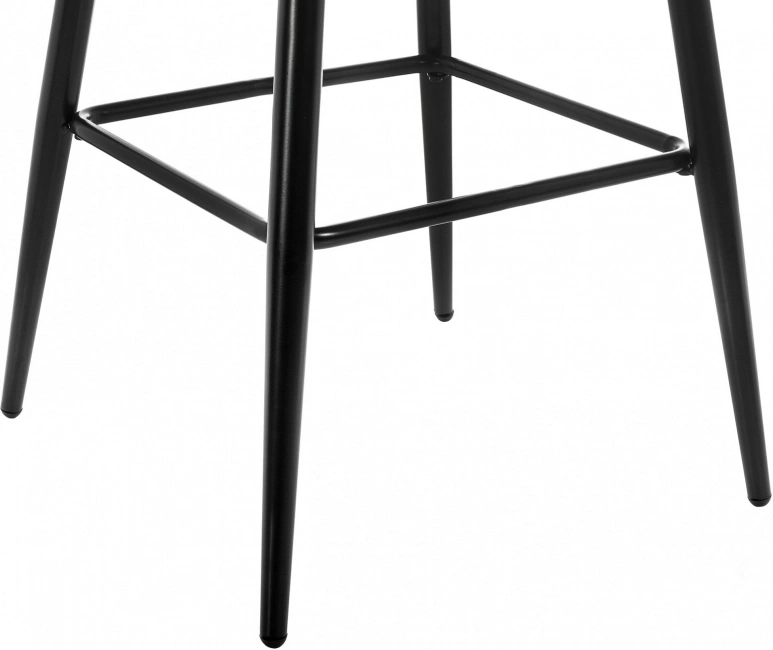 Барный стул Mint, велюр серый