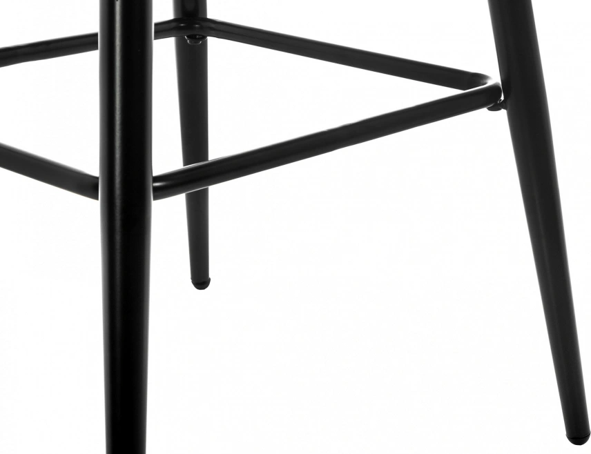 Барный стул Mint, велюр серый