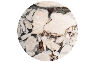 Журнальный стол 58DB-07036, 50x50x60, МДФ, мрамор, бежевый мрамор / бронзовый