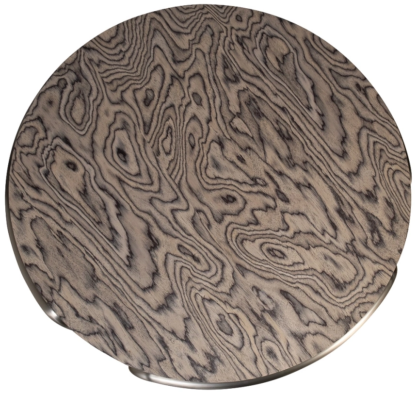 Журнальный стол 58DB-23400, 140x140x32, МДФ, шпон, бежевый / латунь