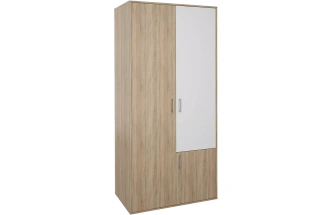 Шкаф Мика трехдверный, Дуб сонома/Белый
