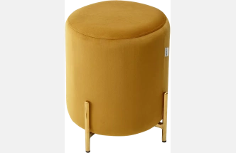 Пуф Rice, Bluvel-68 yellow / gold