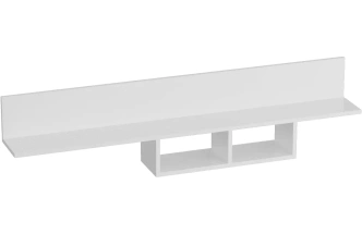 Полка Кёльн 1380, белый аляска / белый глянец