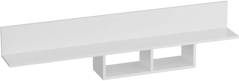 Полка Кёльн 1380, белый аляска / белый глянец