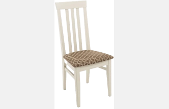 Стул Марио, деревянный, атина 160/1 жаккард, каркас слоновая кость