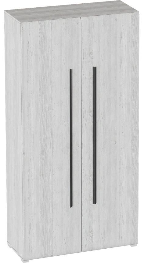 Шкаф двухдверный Ницца, распашной с полками, дуб винтерберг