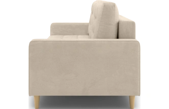 Диван прямой трехместный Lugo, модель 041, Alliance 100 (бежевый)