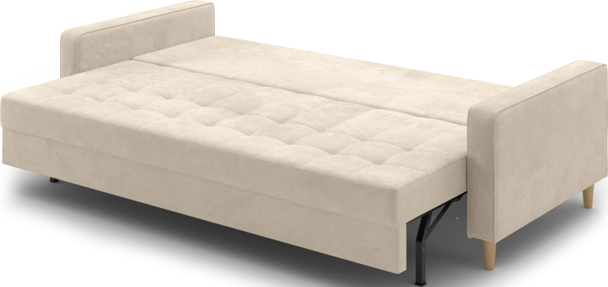 Диван прямой трехместный Lugo, модель 041, Alliance 100 (бежевый)