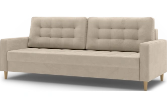 Диван прямой трехместный Lugo, модель 041, Alliance 100 (бежевый)