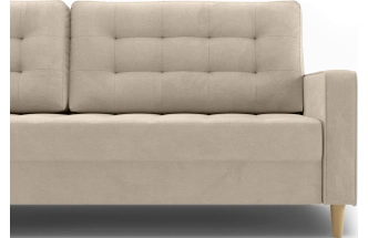 Диван прямой трехместный Lugo, модель 041, Alliance 100 (бежевый)