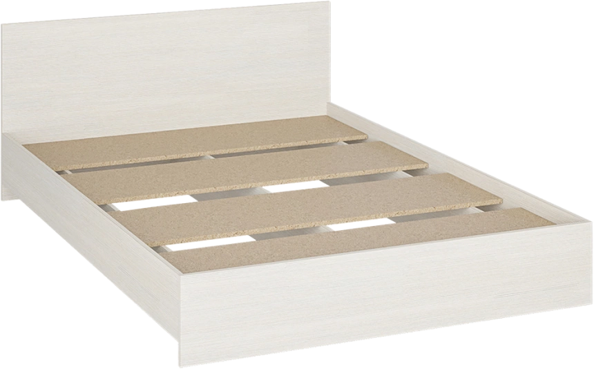Кровать Адайн КР-140, 140x200, белое дерево / белое дерево