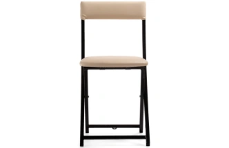 Стул Elevis, складной, ваниль крап / темный мусс