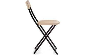 Стул Elevis, складной, ваниль крап / темный мусс