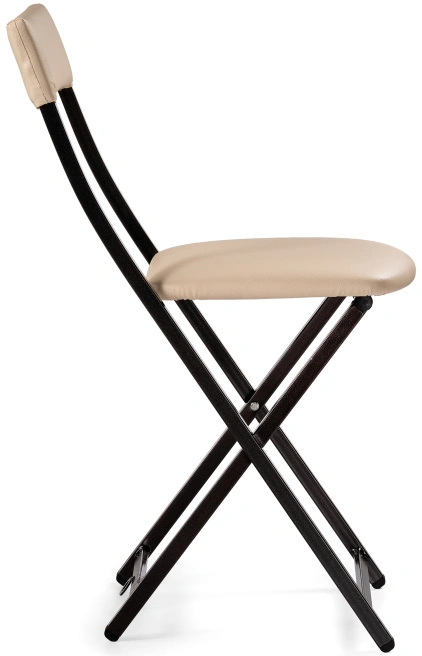 Стул Elevis, складной, ваниль крап / темный мусс