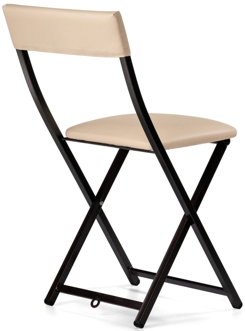 Стул Elevis, складной, ваниль крап / темный мусс