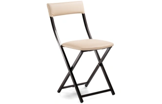 Стул Elevis, складной, ваниль крап / темный мусс