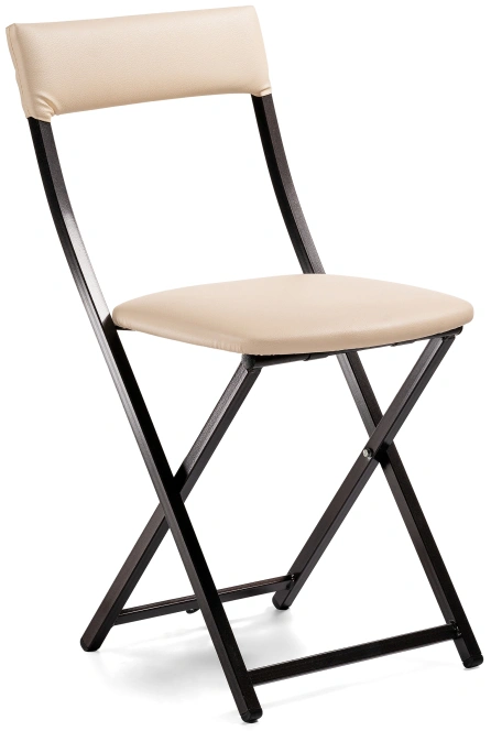 Стул Elevis, складной, ваниль крап / темный мусс