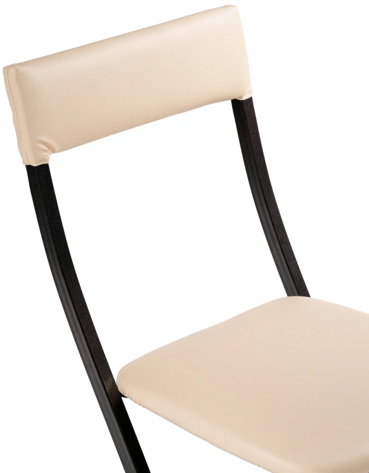 Стул Elevis, складной, ваниль крап / темный мусс