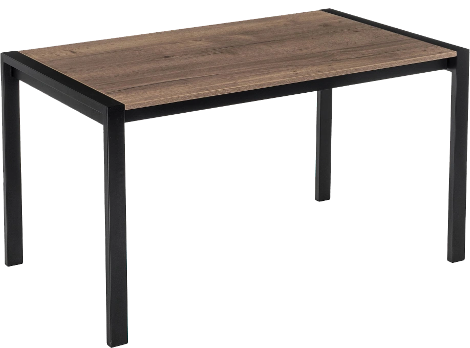 Кухонный стол раздвижной Центавр 120(160)x75, ЛДСП, дуб велингтон, каркас черный матовый