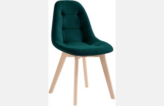 Стул Filip, green / wood