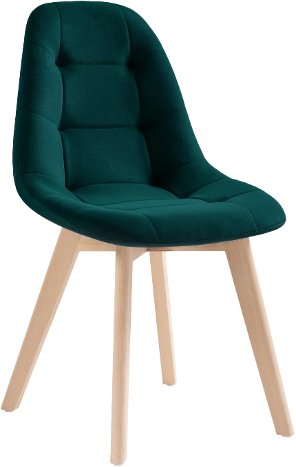 Стул Filip, green / wood