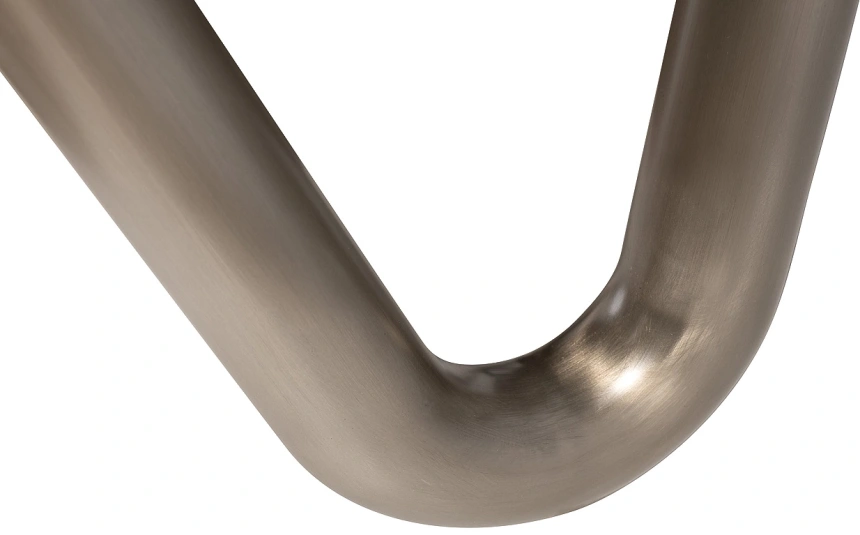 Журнальный стол 58DB-23401, 110x110x32, МДФ, шпон, бежевый / латунь